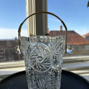 Stor ishink guld handtag presslag