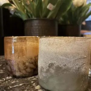 Doftljus i Strukturglas – Två Dofter