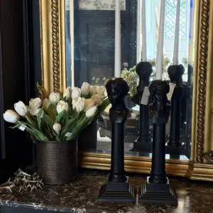 Ljusstake Man eller Kvinna – Svart