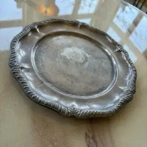 Franskt fat i tenn/metall