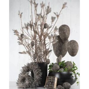 Fjäder Trådad Blom Pärlhöns